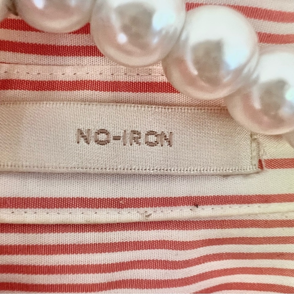 Chicos Structured Striped Button Down Tie Front T… - image 5